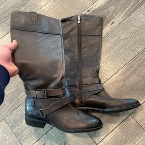 Vince Camuto gray riding boots